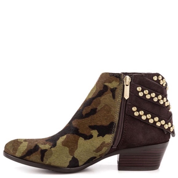 Sam Edelman Shoes - Sam Edelman Penrose Olive Camo Ankle Booties